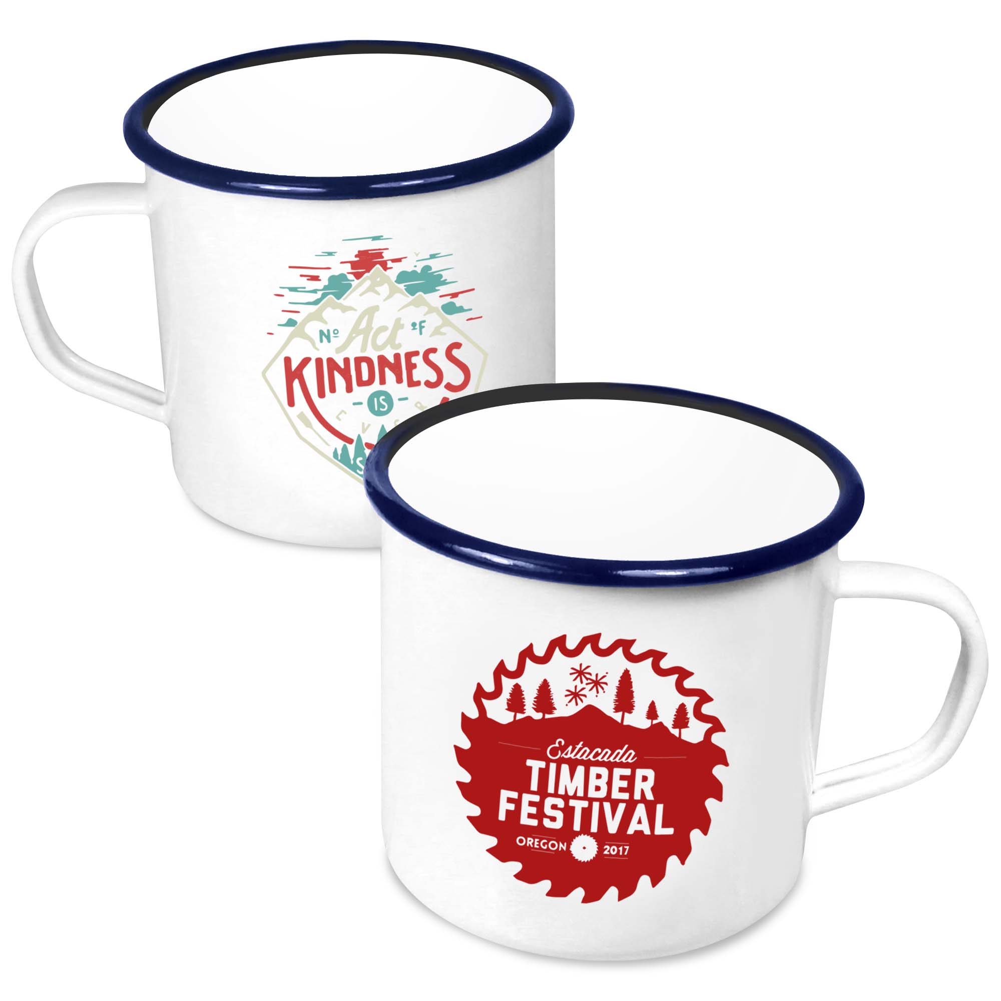 Premium Enamel Mugs 20oz/600ml (white)