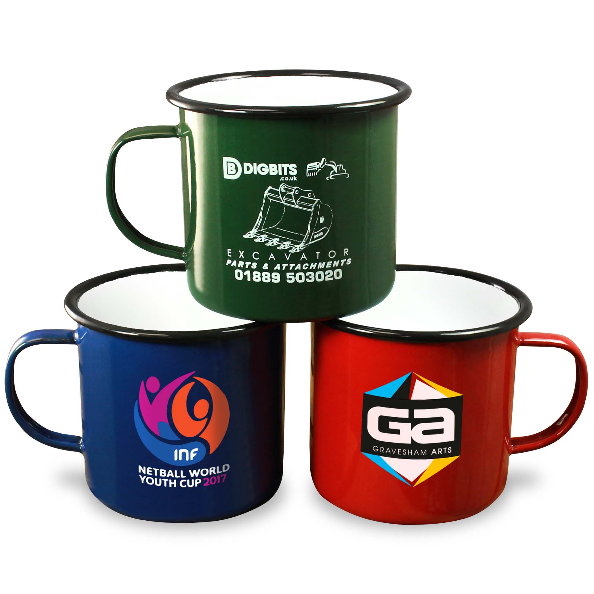 Premium Enamel Mugs 20oz/600ml (Coloured)