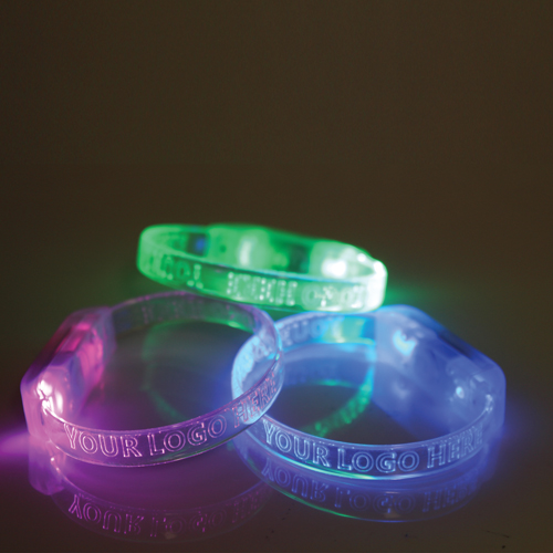 Reactive LED Flashing Wristbands
