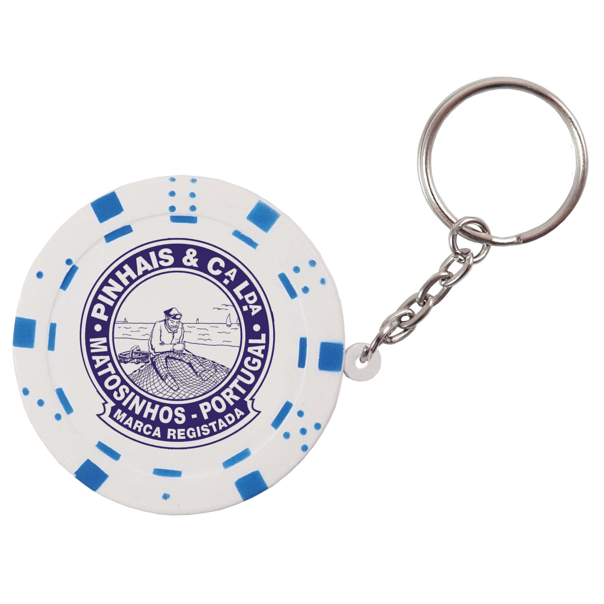 Stress Poker Chip Keyring