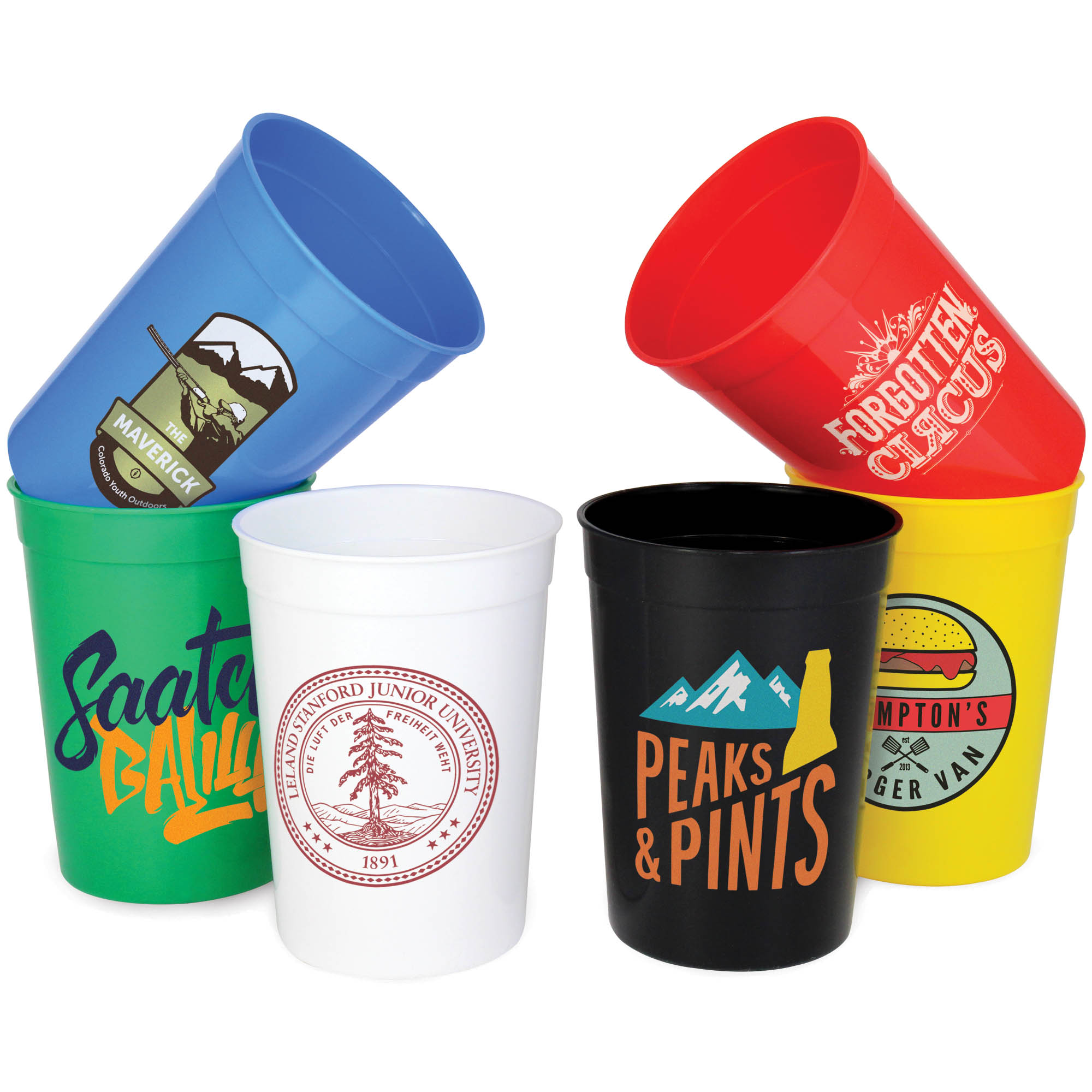 Plastic Stadium Cup (12oz/340ml)